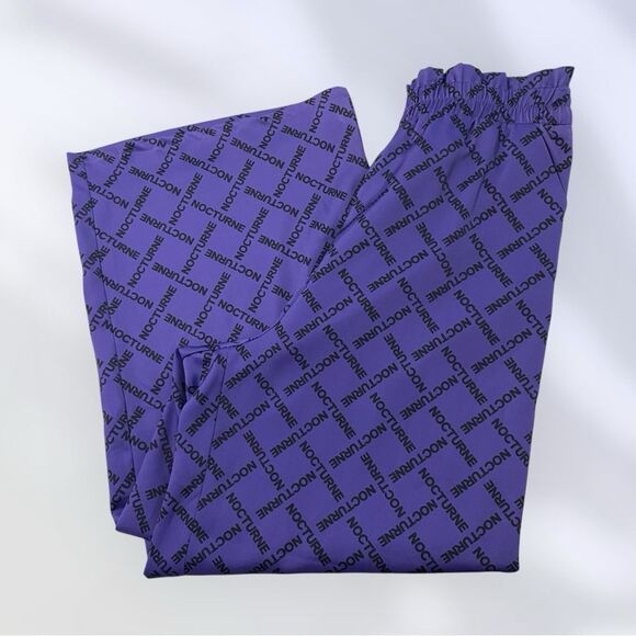 NOCTURNE Pants NEW with TAGS Designer Purple Size EU 40 US Large - Picture 9 of 14